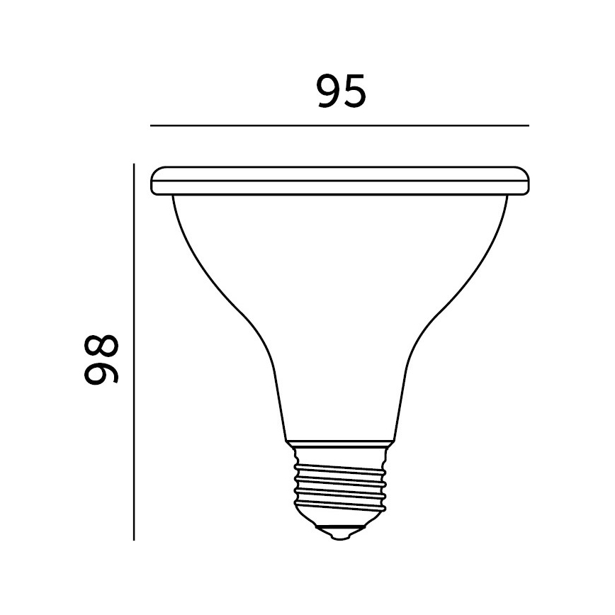 LED Pirn taimekasvatuseks VITABLOOM E27/9W/230V 1200K must - Brilagi