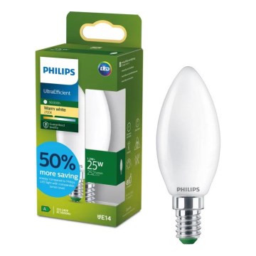 LED-pirn ULTRAEFFICIENT Philips B35 E14/1,2W/230V 2700K