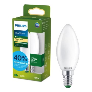 LED-pirn ULTRAEFFICIENT Philips B35 E14/3,8W/230V 2700K
