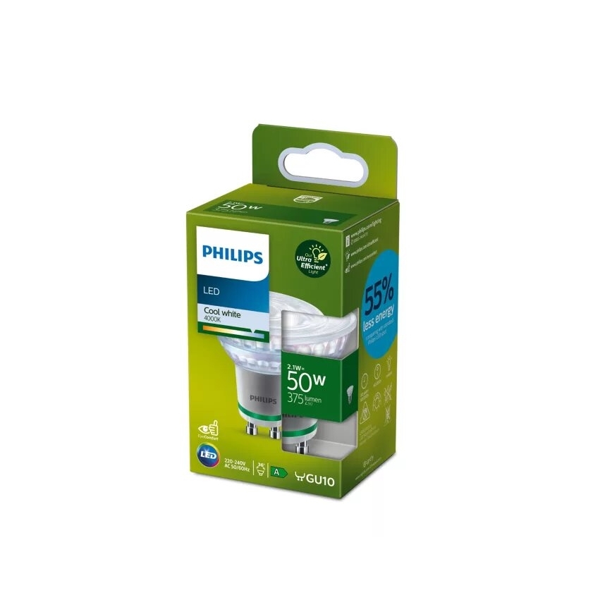 LED-pirn ULTRAEFFICIENT Philips PAR16 GU10/2,1W/230V 4000K