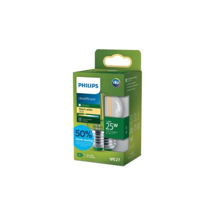 LED-pirn ULTRAEFFICIENT VINTAGE Philips P45 E27/1,2W/230V 2700K