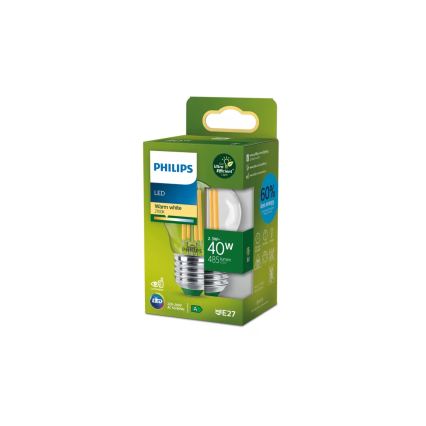 LED-pirn ULTRAEFFICIENT VINTAGE Philips P45 E27/2,3W/230V 2700K