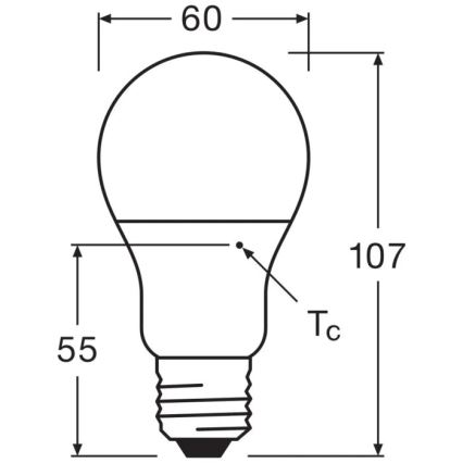 LED Pirn VALUE A60 E27/8W/230V 4000K - Osram