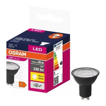 LED Pirn VALUE PAR16 GU10/4,5W/230V 2700K 120° must - Osram