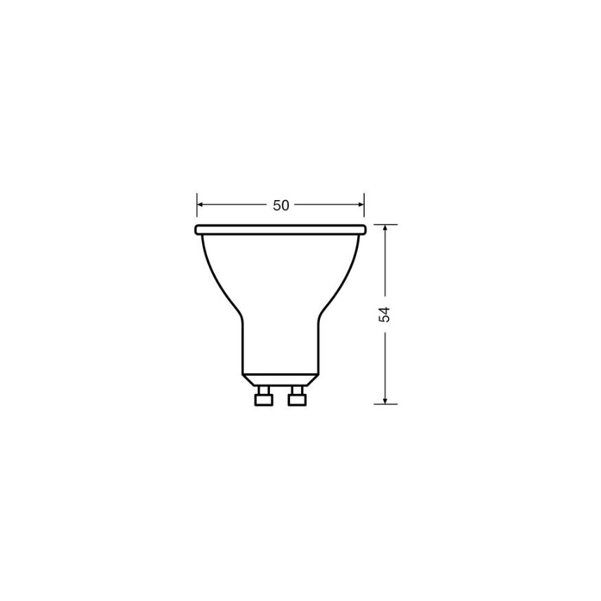 LED Pirn VALUE PAR16 GU10/4,5W/230V 4000K 36° valge - Osram
