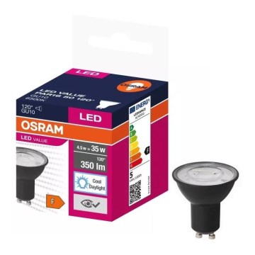 LED Pirn VALUE PAR16 GU10/4,5W/230V 6500K 120° must - Osram