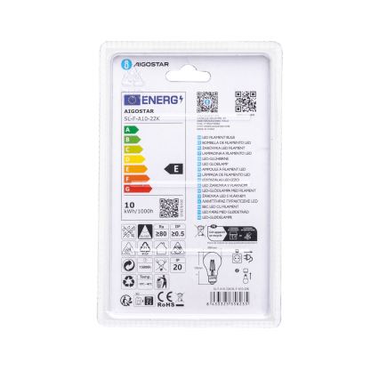LED-pirn VINTAGE A60 E27/10W/230V 2200K - Aigostar