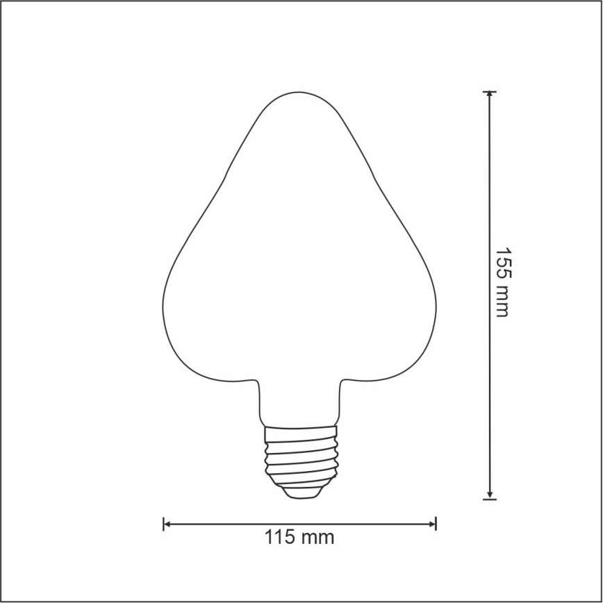 LED Pirn VINTAGE AMBER E27/2,5W/230V 2000K
