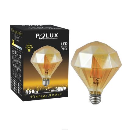 LED Pirn VINTAGE AMBER E27/4W/230V 2700K