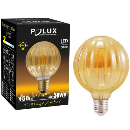 LED Pirn VINTAGE AMBER E27/4W/230V G100 2700K