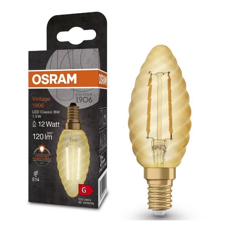 LED Pirn VINTAGE E14/1,5W/230V 2400K - Osram