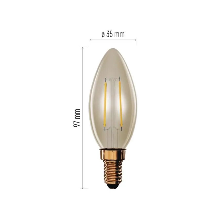 LED Pirn VINTAGE E14/2,5W/230V 2200K
