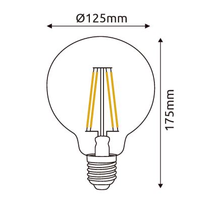 LED Pirn E27/7W/230V 4000K - Globo