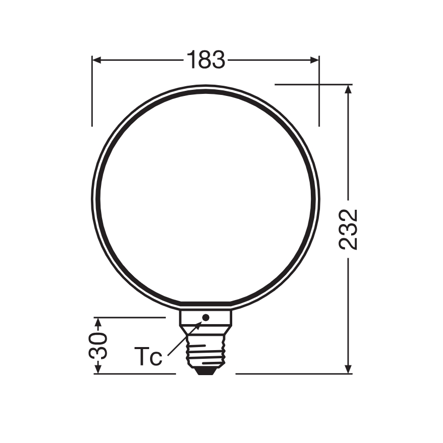 Hämardatav LED-pirn VINTAGE FILAMENT E27/4W/230V 1800K - Osram