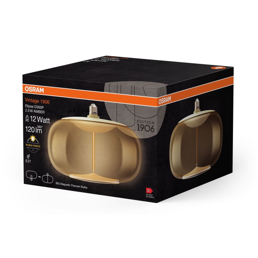 LED Pirn VINTAGE FILAMENT E27/2,5W/230V 2700K - Osram