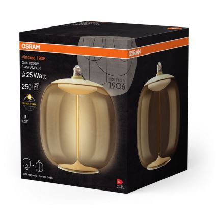 LED Pirn VINTAGE FILAMENT E27/3,4W/230V 2700K - Osram