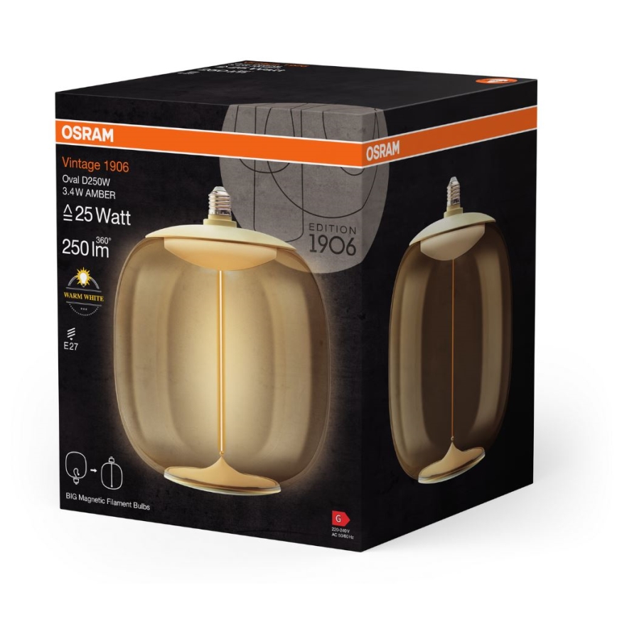 LED Pirn VINTAGE FILAMENT E27/3,4W/230V 2700K - Osram