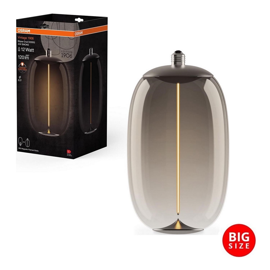 LED Pirn VINTAGE FILAMENT E27/4W/230V 2700K suitsutatud - Osram