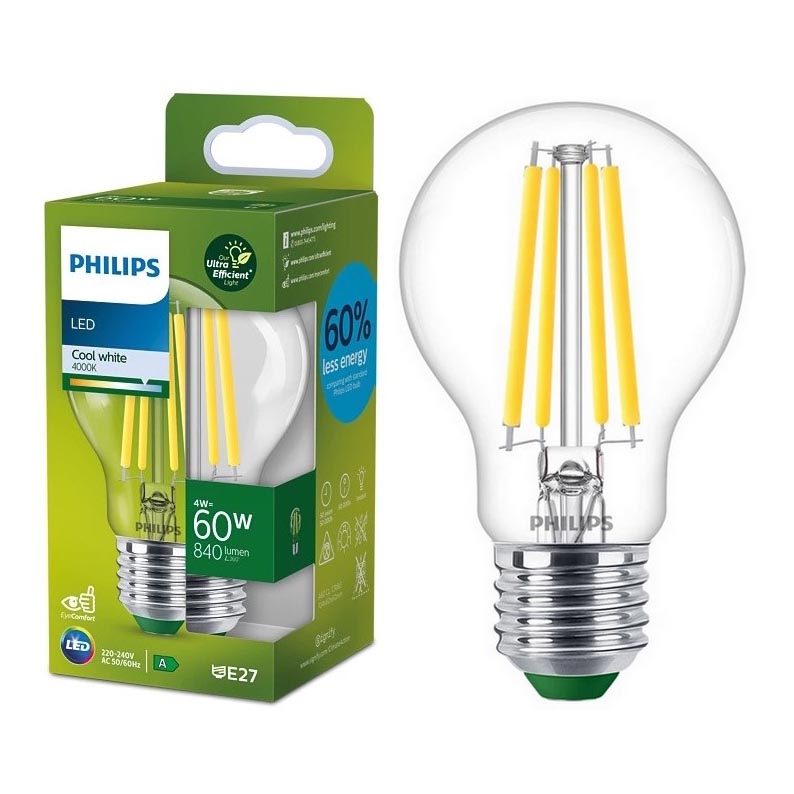 LED Pirn VINTAGE Philips A60 E27/4W/230V 4000K