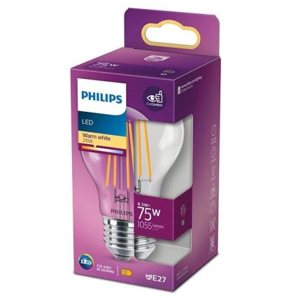 LED Pirn VINTAGE Philips A60 E27/8,5W/230V 2700K