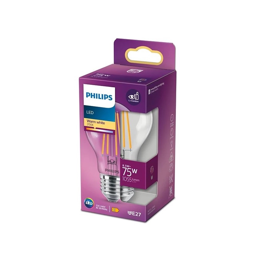 LED Pirn VINTAGE Philips A60 E27/8,5W/230V 2700K