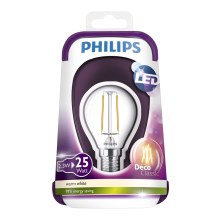 LED pirn VINTAGE Philips E14/2,3W/230V 2700K