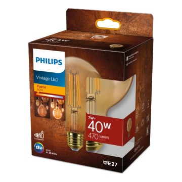 LED-pirn VINTAGE Philips G95 E27/7W/230V 1800K