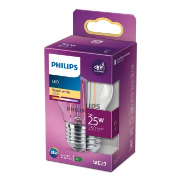 LED Pirn VINTAGE Philips P45 E27/2W/230V 2700K