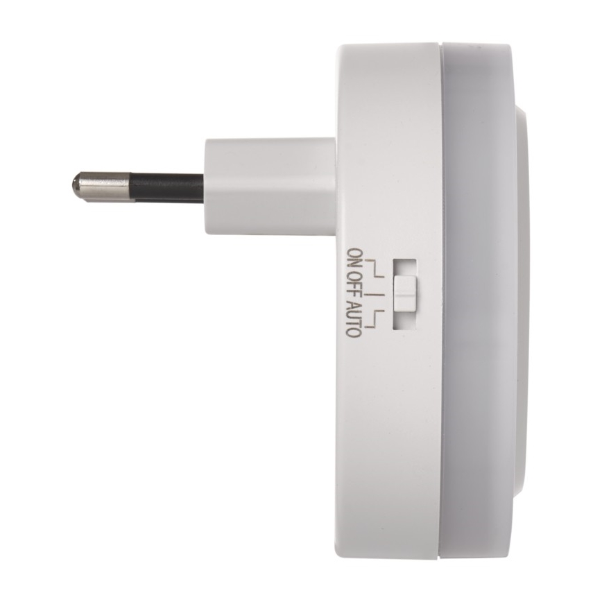 LED Pistik-öövalgusti koos fotoanduriga +2xUSB 3xLED/0,3W/230V
