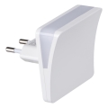 LED pistikupõhine öölamp hämarusanduriga HOFI LED/0,28W/230V valge