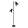 LED põrandalamp 2xE27/7W/230V 2700K must