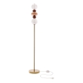 LED põrandalamp FLORES LED/15W/230V kuldne/oranž/pruun