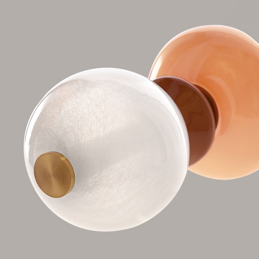 LED põrandalamp FLORES LED/15W/230V kuldne/oranž/pruun