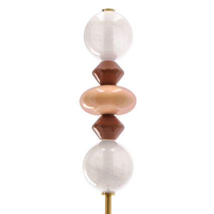 LED põrandalamp FLORES LED/15W/230V kuldne/oranž/pruun