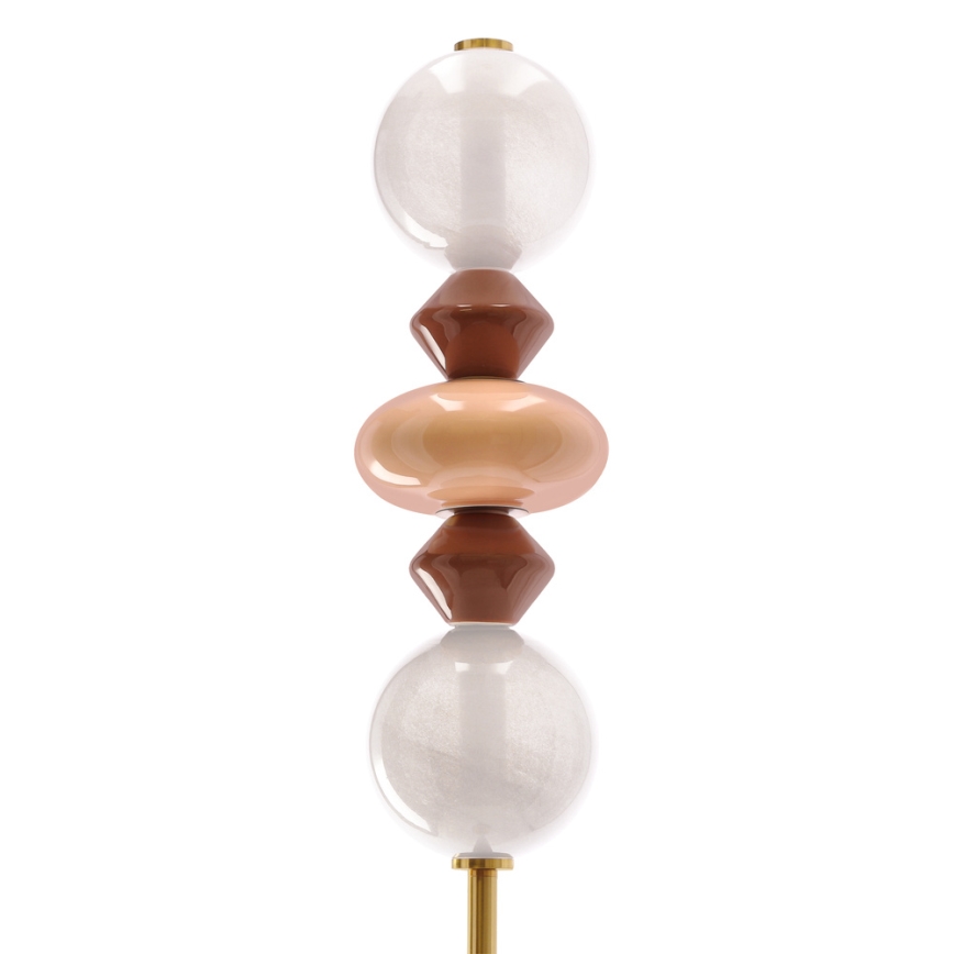 LED põrandalamp FLORES LED/15W/230V kuldne/oranž/pruun