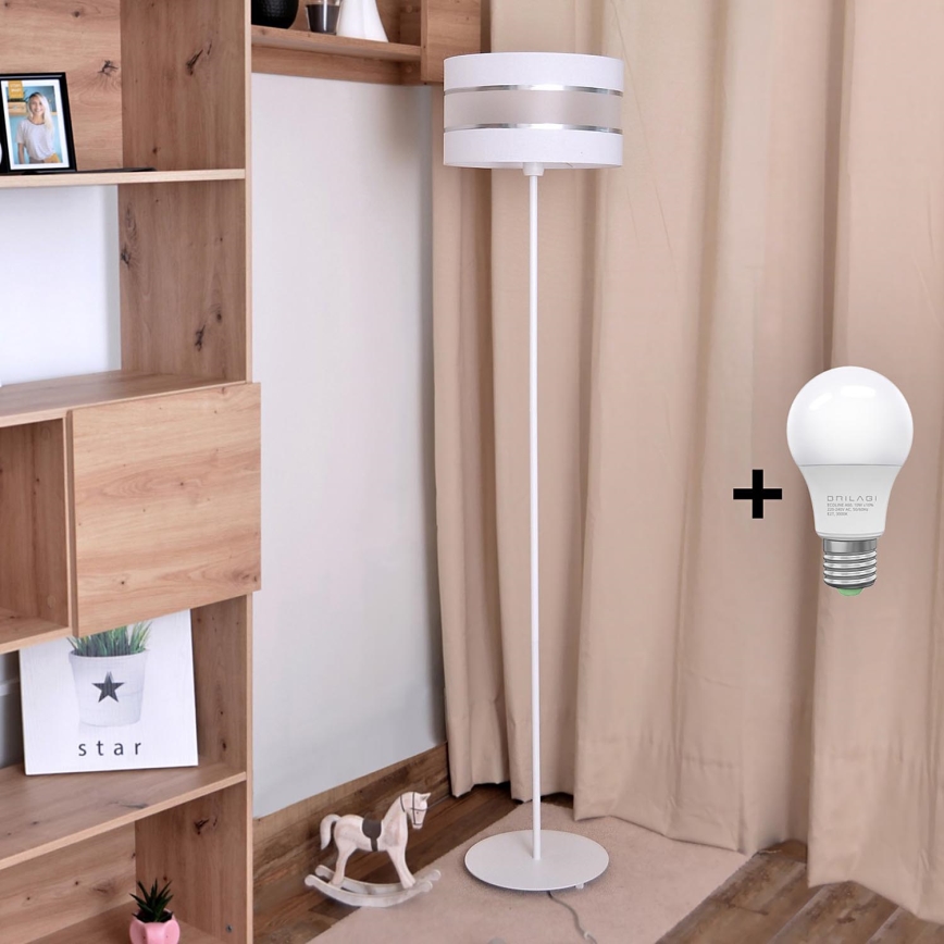 LED Põrandalamp HELEN 1xE27/15W/230V valge