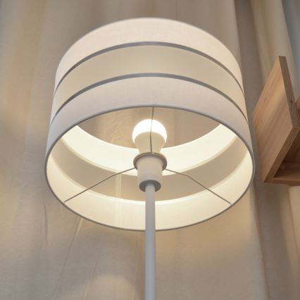 LED Põrandalamp HELEN 1xE27/15W/230V valge