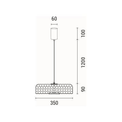 LED Põrandalamp LED/10W/230V 3000K kuldne