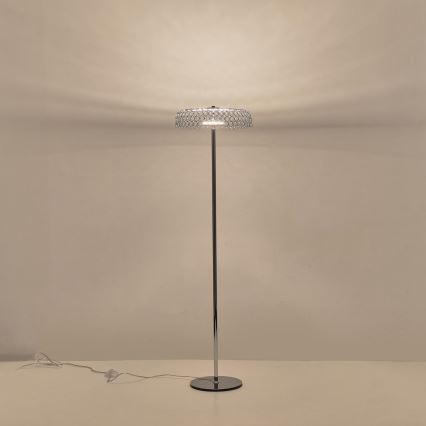 LED Põrandalamp LED/10W/230V 3000K läikiv kroom