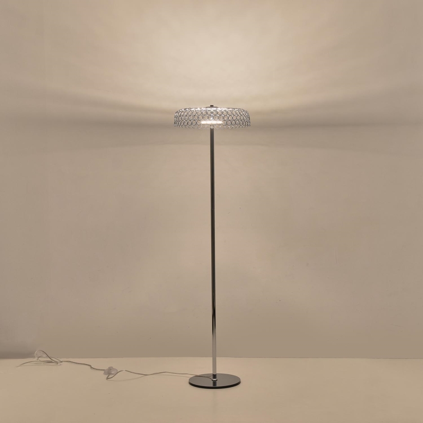 LED Põrandalamp LED/10W/230V 3000K läikiv kroom