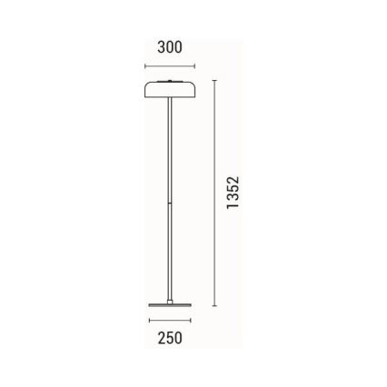 LED Põrandalamp LED/8W/230V 3000K
