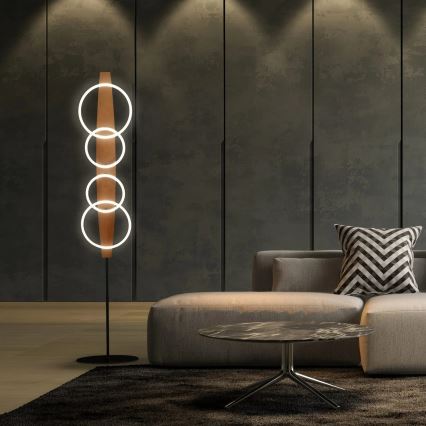 LED põrandalamp MELISA LED/25W/230V männipuit