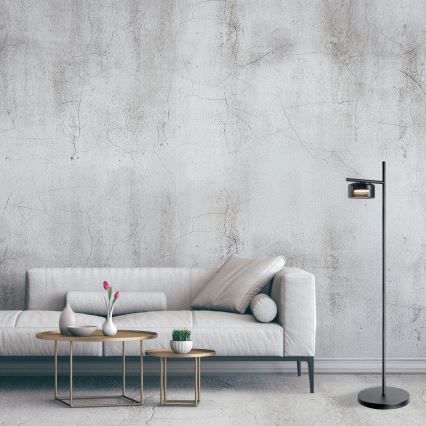 LED põrandalamp OFELIA 1xGX53/6W/230V must/suitsuhall