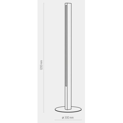 LED Põrandalamp TEO LED/30W/230V puit