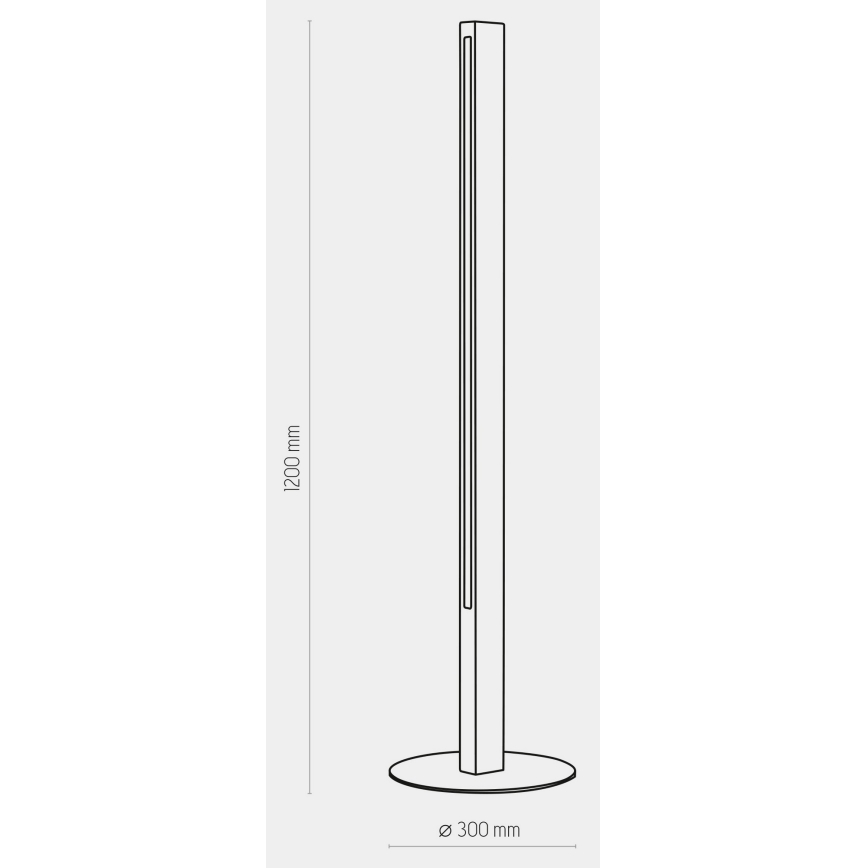 LED Põrandalamp TEO LED/30W/230V puit