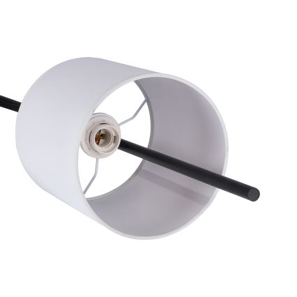 LED Põrandalamp TOKYO 1xE27/40W/230V + LED/3W must/valge