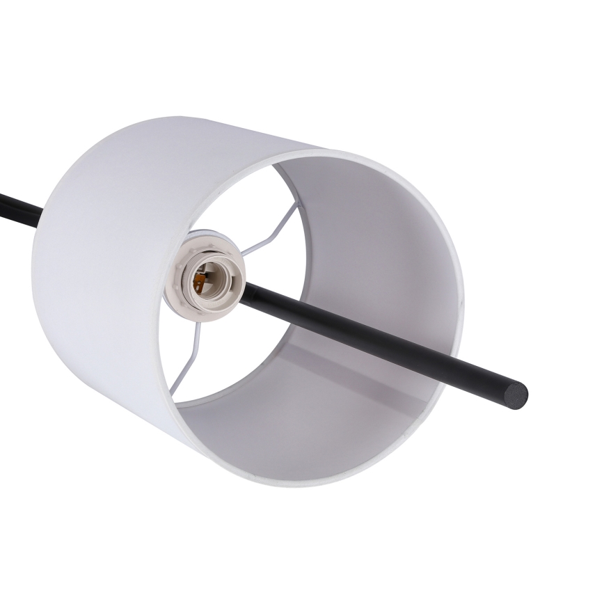 LED Põrandalamp TOKYO 1xE27/40W/230V + LED/3W must/valge