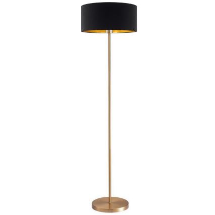 LED põrandalamp TUNJA 1xE27/20W/230V läbimõõt 38 cm kuldne/must