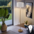LED põrandalamp TUNJA 1xE27/20W/230V läbimõõt 38 cm kuldne/valge