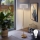 LED põrandalamp TUNJA 1xE27/20W/230V läbimõõt 38 cm kuldne/valge